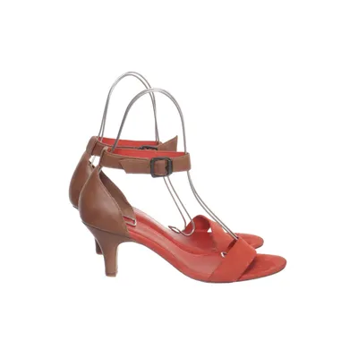 Højhælede sandaler (Orange, Brun) fra ESPRIT Læder