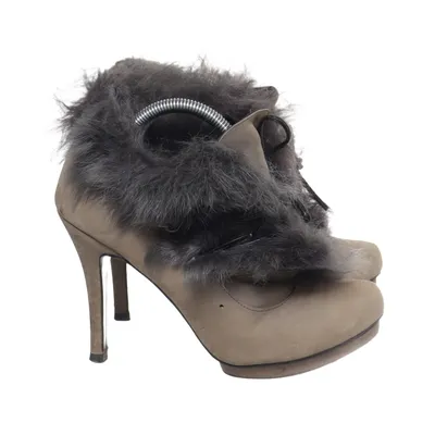 Bottes à talons (Beige, Gris) de Badura Cuir