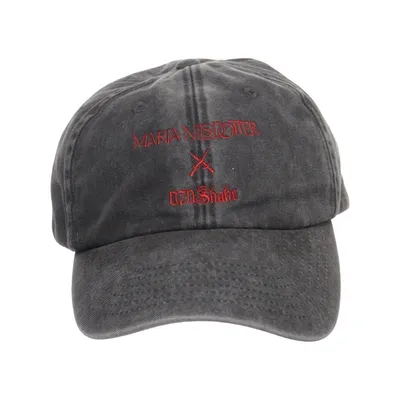 Baseball cap (Black, Red) from Beechfield Cotton