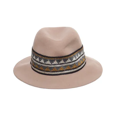 Chapeau d'été (Beige, Multicolore) de Intrend Laine