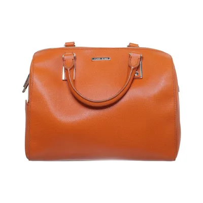Handbag (Orange) from Hugo Boss Cotton, Leather, Polyester