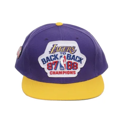 Baseballkeps (Lila, Gul, Flerfärgad) från Mitchell & Ness Akryl, Ull
