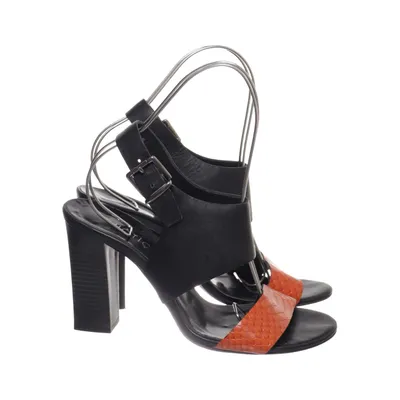 High heel sandals (Black, Orange) from Hotic Leather