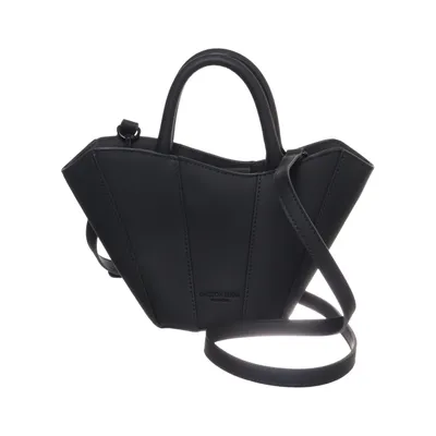 Shoulder-bag (Black) from Gaston Luga Polyurethane, Recycled polyester