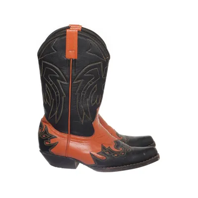 Cowboy boots (Black, Orange) from Jo Jackets