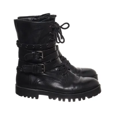 Laced boots (Black) from Manas Leather