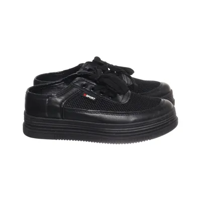Baskets (Noir) de Sport Faux cuir, Polyuréthane