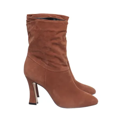 Heeled boots (Brown) from Vicenza Leather