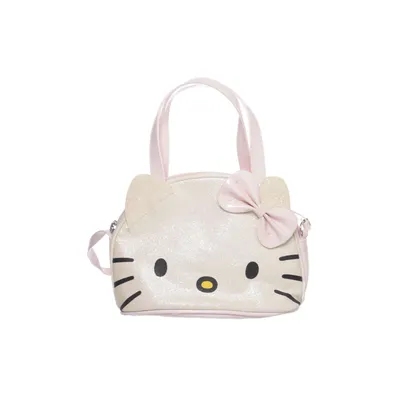 Axelremsväska (Rosa, Guldfärgad) från H&M x Hello Kitty Polyester, Polyuretan, Viskos