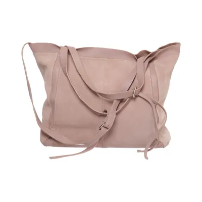 Handtasche (Beige) von Mint & Berry Baumwolle, Leder