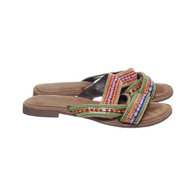 Slip-ins (Brown, Multicolored) from Lazamani Leather