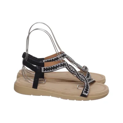 Sandales (Noir, Beige) de Queen Vivi