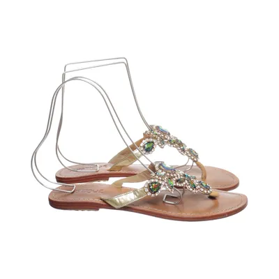 Tongs (Marron, Multicolore) de Mystique Cuir