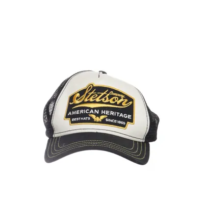 Trucker cap (Black, White) from Stetson