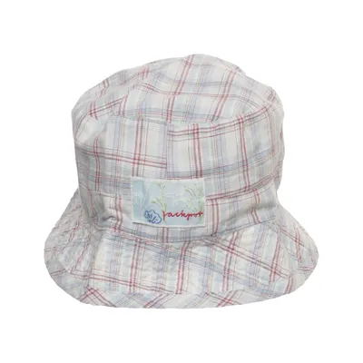 Bucket hat (White, Multicolored) from Jackpot by Carli Gry Cotton, Linen