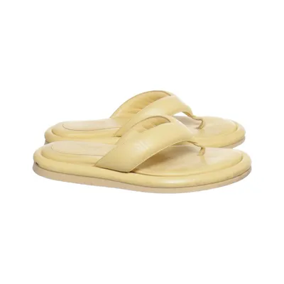Tongs (Jaune) de Gia Borghini Cuir