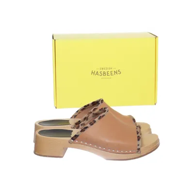Clogs (Brown) from Swedish Hasbeens Leather
