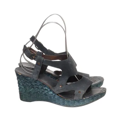 Chaussure compensées (Noir, Bleu) de Equo Cuir