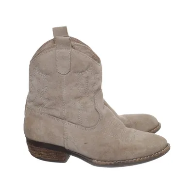 Enkellaarzen (Beige) van Nelson Leer
