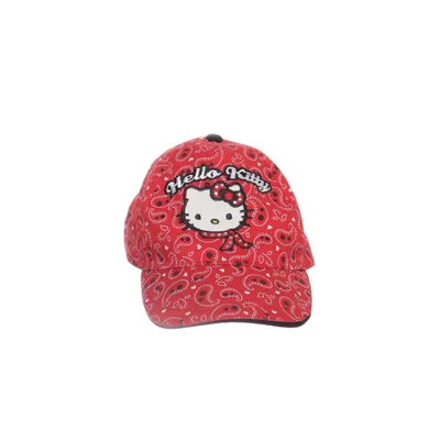 Honkbalpet (Rood, Meerkleurig) van Hello Kitty by Sanrio Katoen