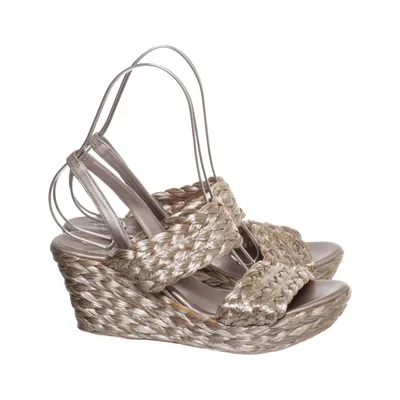 Wedges (Gold) from Som Mits Leather