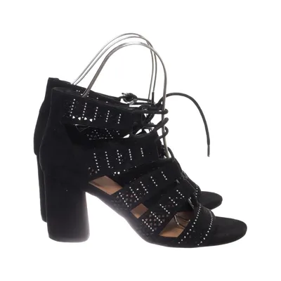 High heel sandals (Black) from Texto Leather