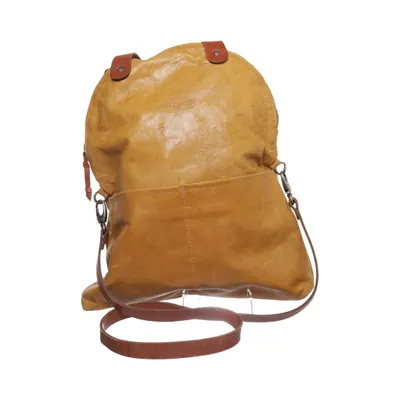 Shoulder-bag (Yellow, Brown) from Hakei Leather