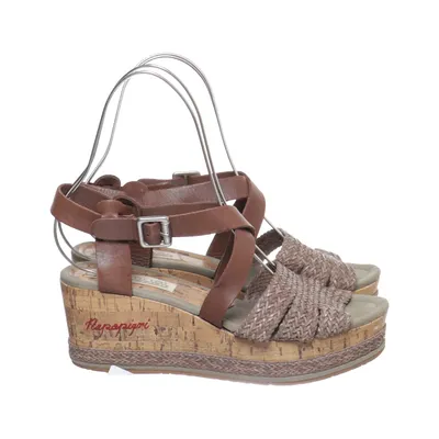 Chaussure compensées (Marron) de Napapijri Cuir