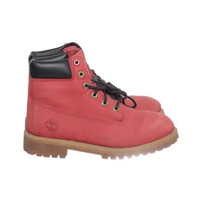 Laced boots (Red) from Timberland Leather