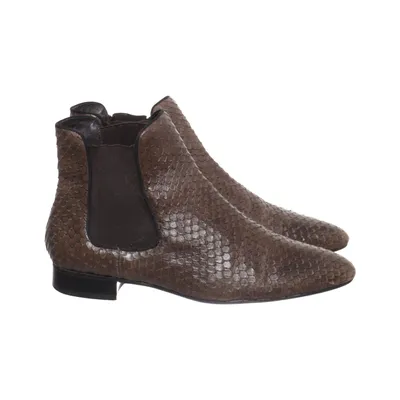 Chelsea boots (Bruin) van Elvio Zanon Leer