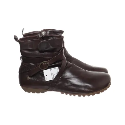 Bottines (Romika Fiona 03 - kort skindstøvler med pynteremme - brun) de Romika Cuir
