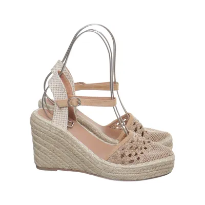Sleehakken (Beige) van Ideal Shoes