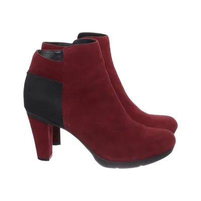 Bottes à talons (Rouge, Noir) de Geox Cuir