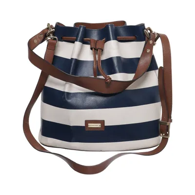 Sac à bandoulière (Bleu, Blanc, Marron) de Lexington Cuir