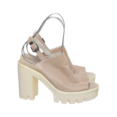 Chaussure compensées (Beige) de Bata Cuir