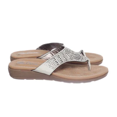 Flip-flops (Silver) from Ella Cruz