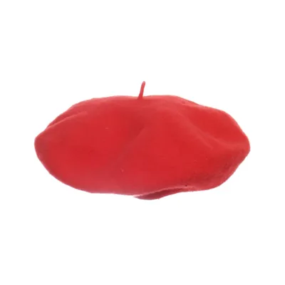 Baret (Rood) van Saks Fifth Avenue Wol