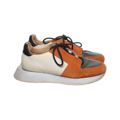Sneakers (Beige, Orange, Black) from Ganni Leather