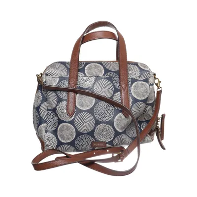 Sac à bandoulière (Bleu, Marron, Blanc) de Fossil Polyester