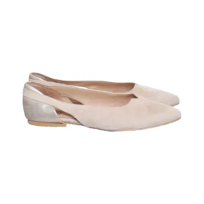 Ballet flats (Beige) from KMB Leather