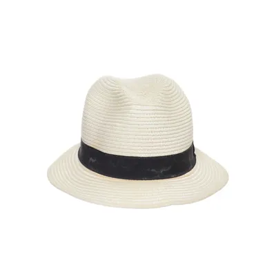 Straw hat (Beige, Black) from Hecho en España
