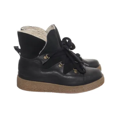 Laced boots (Black, Brown) from Ganni Leather