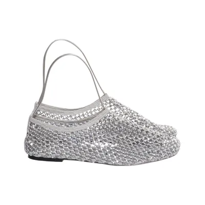 Ballet flats (Silver) from Strategia Leather