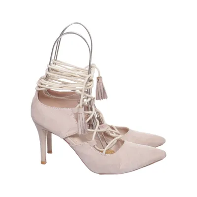 Sandales à talons hauts (Rose) de Ideal Shoes Faux cuir, Suédine