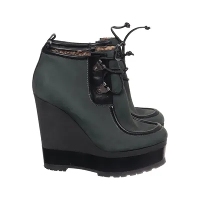 Bottes à talons (Gris) de Sergio Rossi Cuir