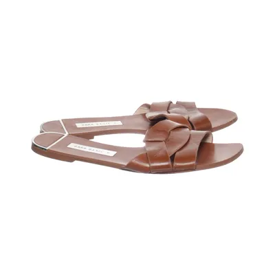 Mules (Marron) de Zara Basic Cuir