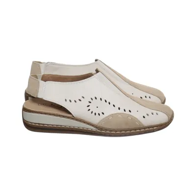 Sandalen (Weiß, Beige) von Reflexan Leder