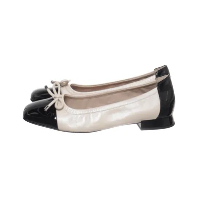 Ballerinasko (Beige, Sort) fra Caprice Læder