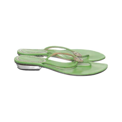 Flip-flops (Green) from Sisley Leather