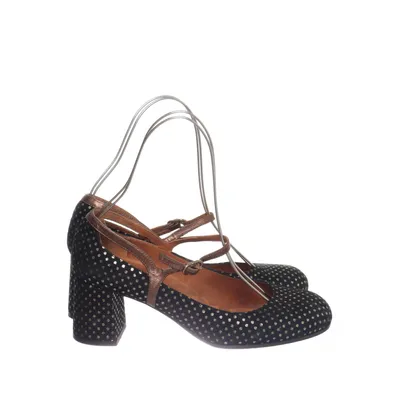 High heels (Black, Gold) from Chie Mihara
